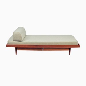 Divan Vintage Scandinave en Teck avec Tiroirs, 1960s
