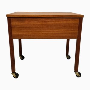 Mesa de costura de teca, años 60