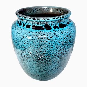 Vaso grande Fat Lava Studio in ceramica attribuito a Wilhelm & Elly Kuch, Germania, anni '60