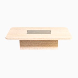 Travertine Coffee Table by George Mathias for Maho, 1970s