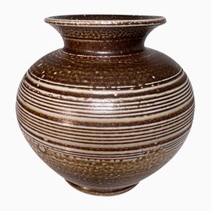 Large Hand-Crafted Ceramic Art Vase from Wekara, 1960s