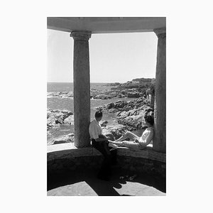 Erich Andres, People Enjoying the Sea View, Catalogne, 1957, Tirage Argentique