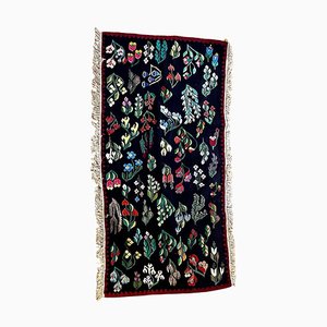 Kelim de Bessarabie Tissé à la Main avec Motif Floral, 1940