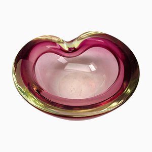 Murano Glass Bowl attributed to Flavio Poli for Somerso, 1962