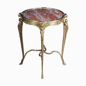 French Bronze Pompom Table or Side Table
