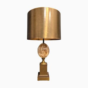 Charles Table Lamp in Brass and Onyx
