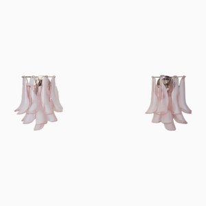 Vintage Italian Murano Wall Lights in the style of Mazzega, 1990, Set of 2
