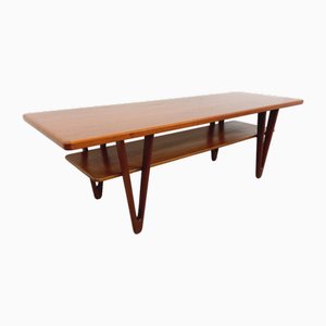 Grande Table Basse Vintage Scandinave en Teck par Kurt Østervig, 1960s