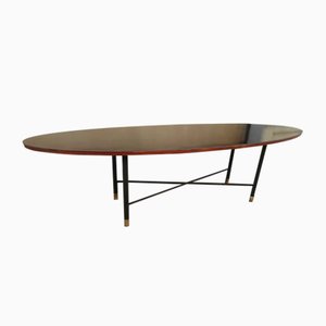Vintage Oval Longboard Coffee Table by Ico & Luisa Parisi for Cassina, 1950s