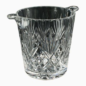 Vintage English Wine Cooler in Cut Glass, 1960