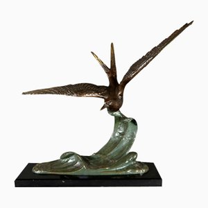 After Erget, The Seagull, Early 20th Century, Bronze