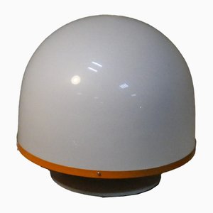 Button Table Lamp in Acrylic Glass and Metal, Italy, 1960s