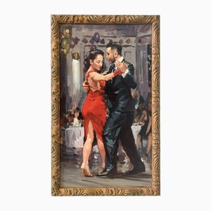 Janusz Szpyt, Tango, 2022, óleo sobre lienzo