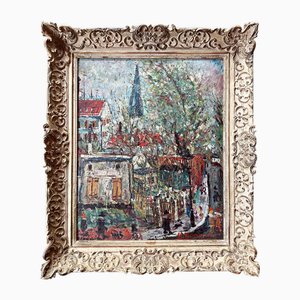 Stefan Vukmanovic, München Schwabing, Oil on Panel, Signed
