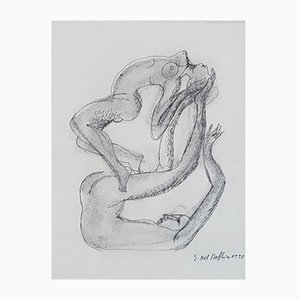 Giuseppe Del Debbio, Zwei Akte, Zeichnung auf Papier, 1998