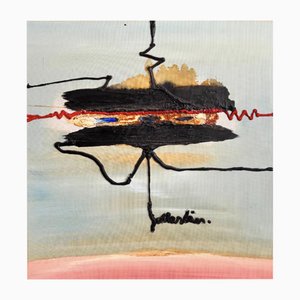 Victor Martin Jeppesen, Komposition, 1969, Öl auf Leinwand