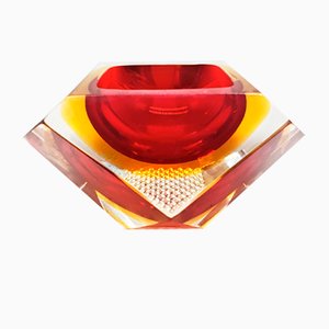 Ashtray or Catch-All in Murano Glass attributed to Flavio Poli for Seguso, Italy, 1960s