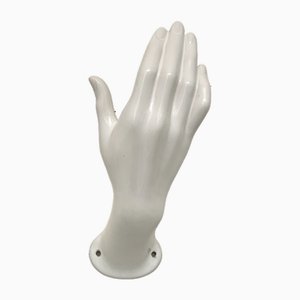 Hand Wandlampe aus Keramik, 1980
