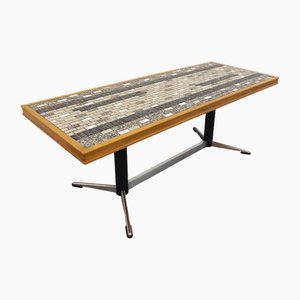 Vintage Couchtisch aus Keramik, Holz & Metall, 1960er