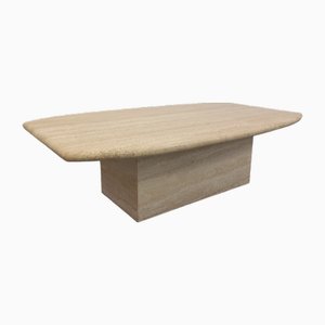 Vintage Travertine Coffee Table, 1980s