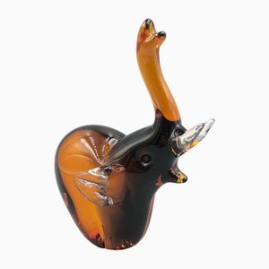 Mid-Century Murano Glass Elephant Figurine, 1950s