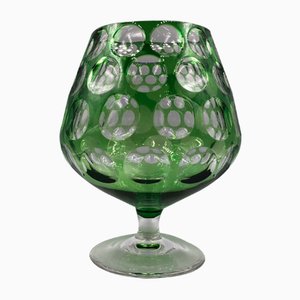 Vaso Mid-Century con rivestimento in cristallo di Derenburg, anni '60