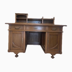 Scrivania Art Nouveau impiallacciata