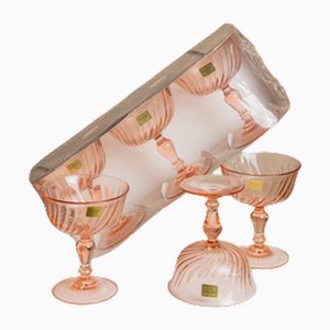 Luminarc Rosaline Glasses, 1970s, Set of 6