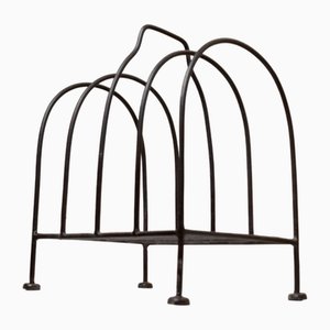 Vintage Zeitschriftenständer aus Metall, 1970er