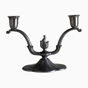 Art Deco Pewter Candleholder, 1930s