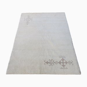 Vintage Moroccan Wool Hand-Knotted Beni Ourain Rug
