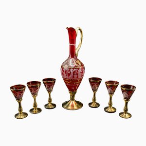 Vintage Aperitif Serving Set, Italy, 1970, Set of 7