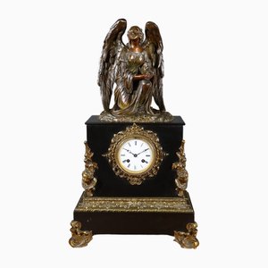 Orologio Napoleone III in marmo e bronzo