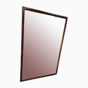Large Santos Rosewood Wall Mirror by Aksel Kjersgaard for Odder Mobler, 1960s