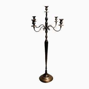 Standing Candelabra in Silvered Bronze