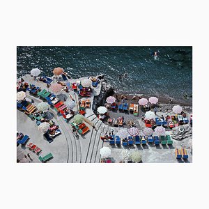 Slim Aarons, Positano Beach, Estate Stamped Photographic Print
