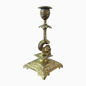 Antiker Napoleon III Kerzenhalter