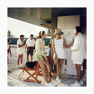 Slim Aarons, Tennis auf den Bahamas, Estate gestempelt Fotodruck