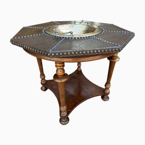 Vintage Danish Champagne Table with Cooler, 1940s
