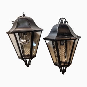 Vintage Lanterns, 1940s, Set of 2