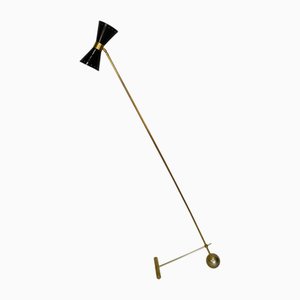 Italienische Stehlampe aus Messing, 1960er