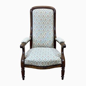 Antique Voltaire Armchair in Walnut, 1800s
