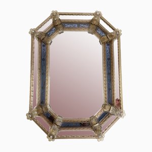 Miroir Vénitien Mid-Century en Verre Murano, 1960s