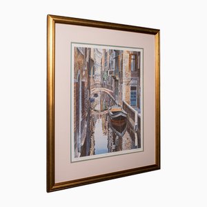 Artista Inglese, Scena Veneziana, Stampa, Incorniciato