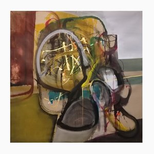 Stefano Mazzolini, Uovoma, 2022, Acrilico e olio su tela