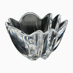 Bol Vintage en Forme de Lys en Verre d'Art de Orrefors, Suède, 1970s
