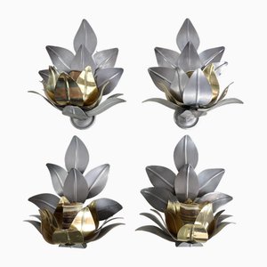 Vintage Wall Lamps in the style of Tommaso Barbi, 1960s, Set of 4