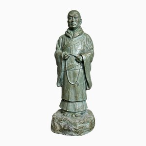 Shinran Buddhist Monk Statue, Taishō Period, Japan, 1920s
