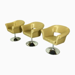 Vintage Swedish Swivel Chairs by Johanson Largo, 1990s, Set of 3