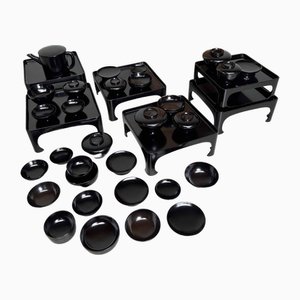Antique Ceremonial Traditional Lacquerware Set, 1901, Set of 43